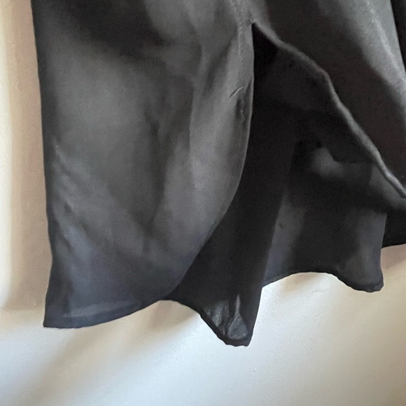 Belle Sky black sheer crisscross strappy top size large women’s - Picture 6 of 11